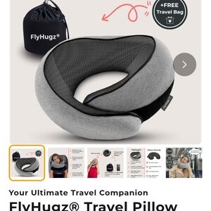 FlyHugz Travel Pillow with Travel Bag